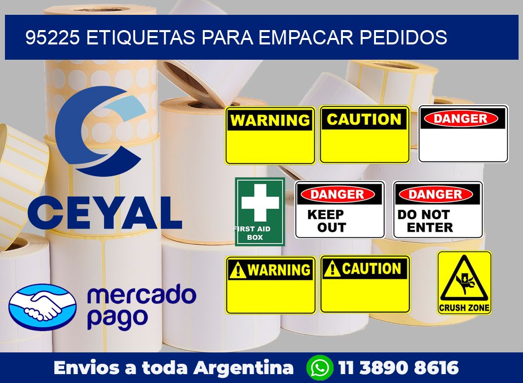 95225 etiquetas para empacar pedidos