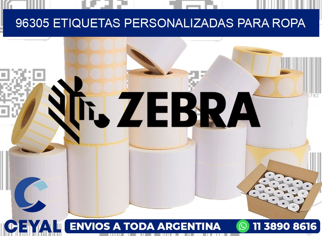 96305 Etiquetas personalizadas para ropa