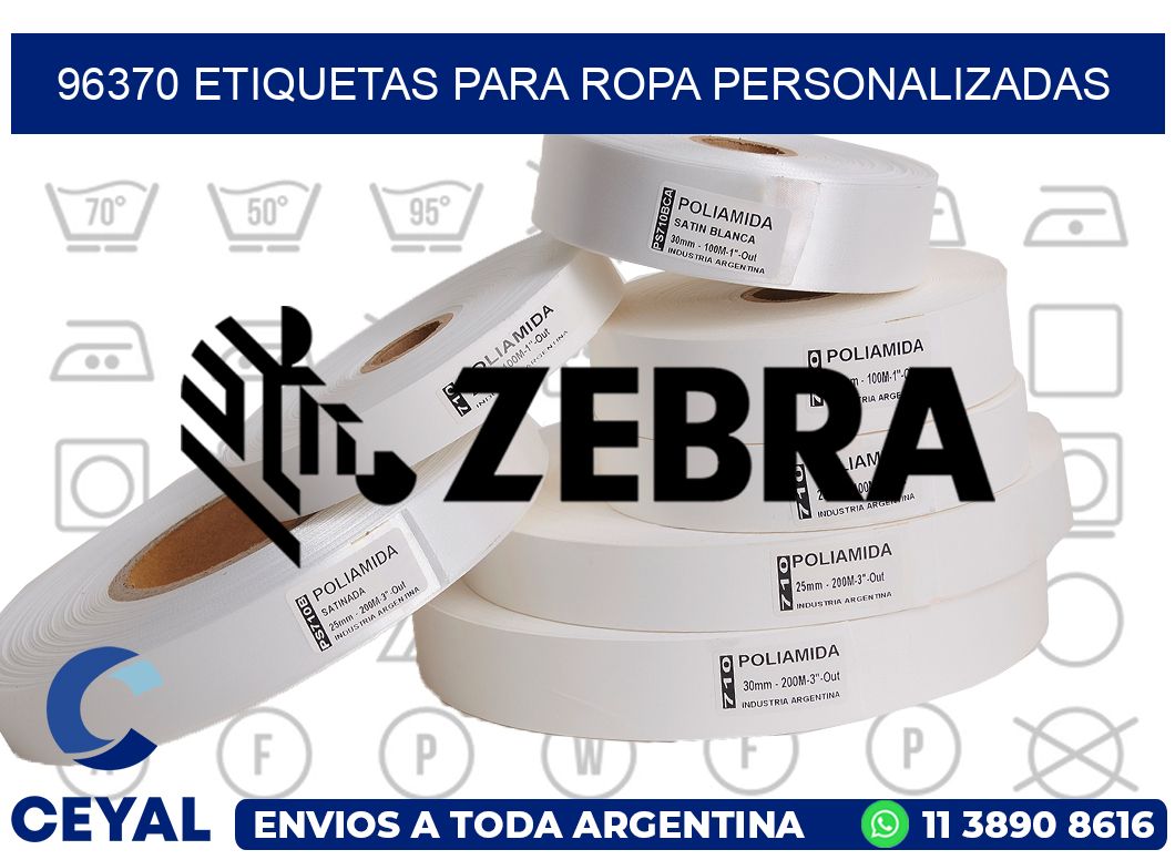 96370 Etiquetas para ropa Personalizadas