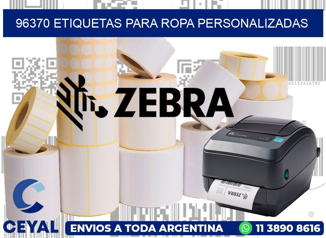96370 Etiquetas para ropa Personalizadas