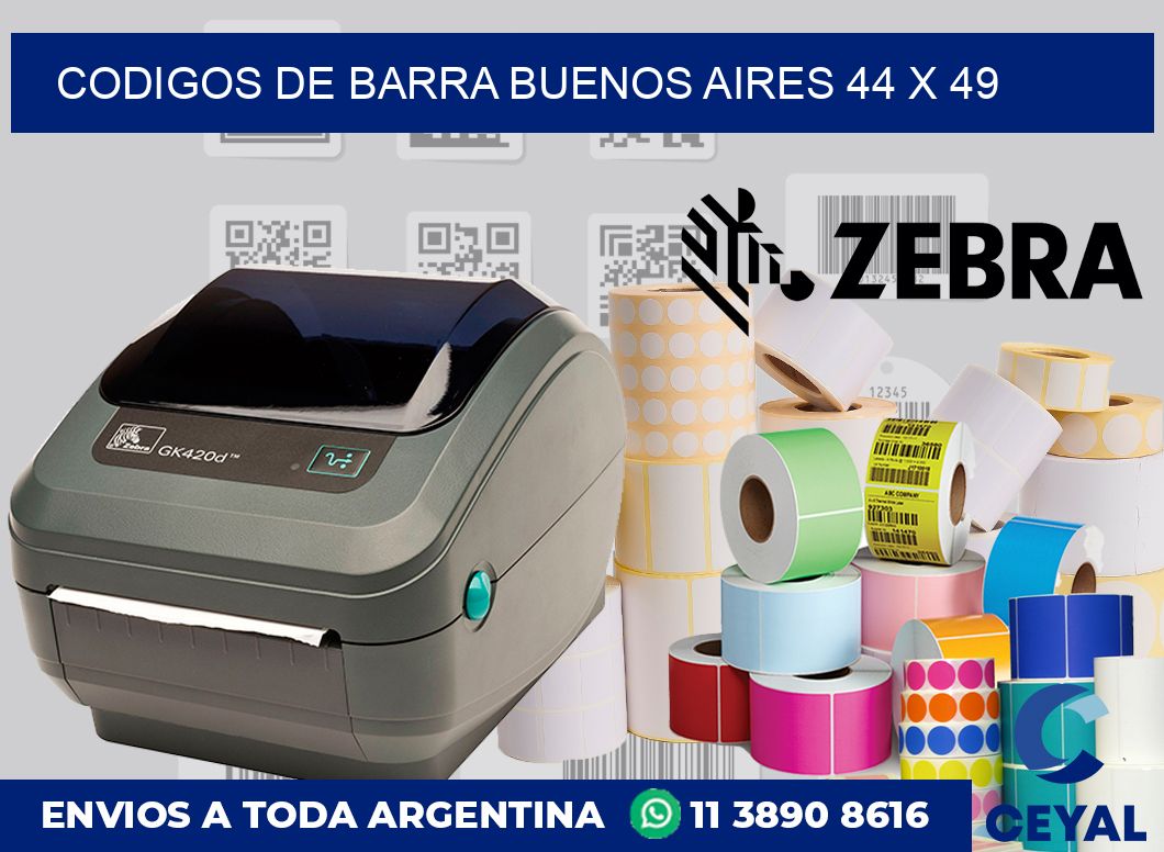 Codigos de barra Buenos Aires 44 x 49