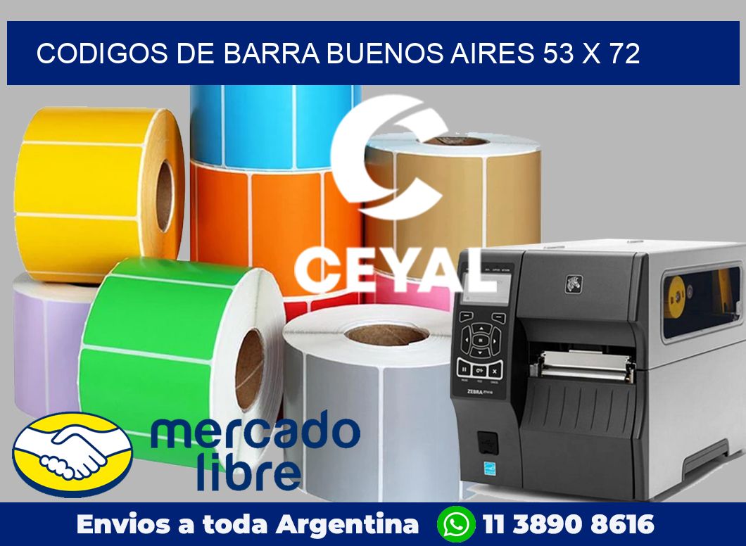 Codigos de barra Buenos Aires 53 x 72