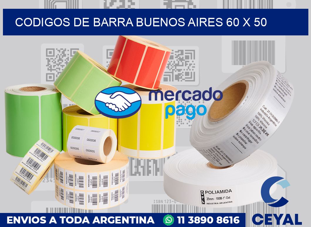 Codigos de barra Buenos Aires 60 x 50