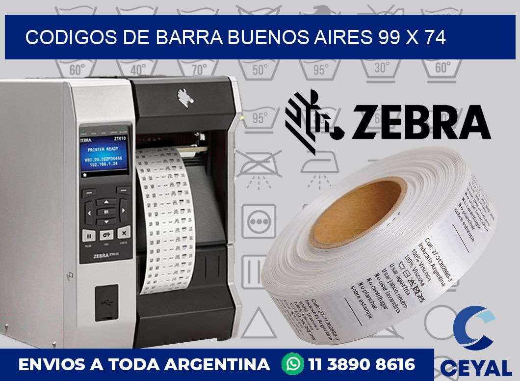 Codigos de barra Buenos Aires 99 x 74