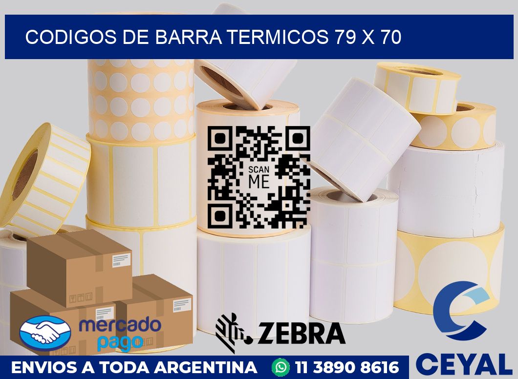 Codigos de barra termicos 79 x 70