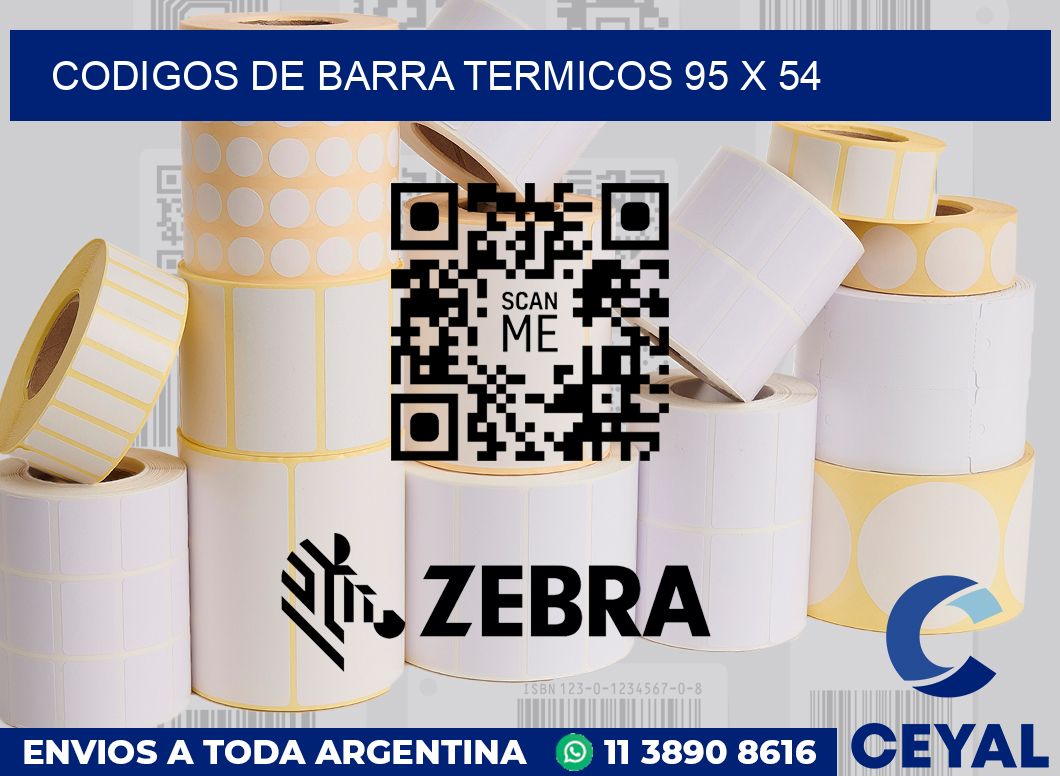 Codigos de barra termicos 95 x 54