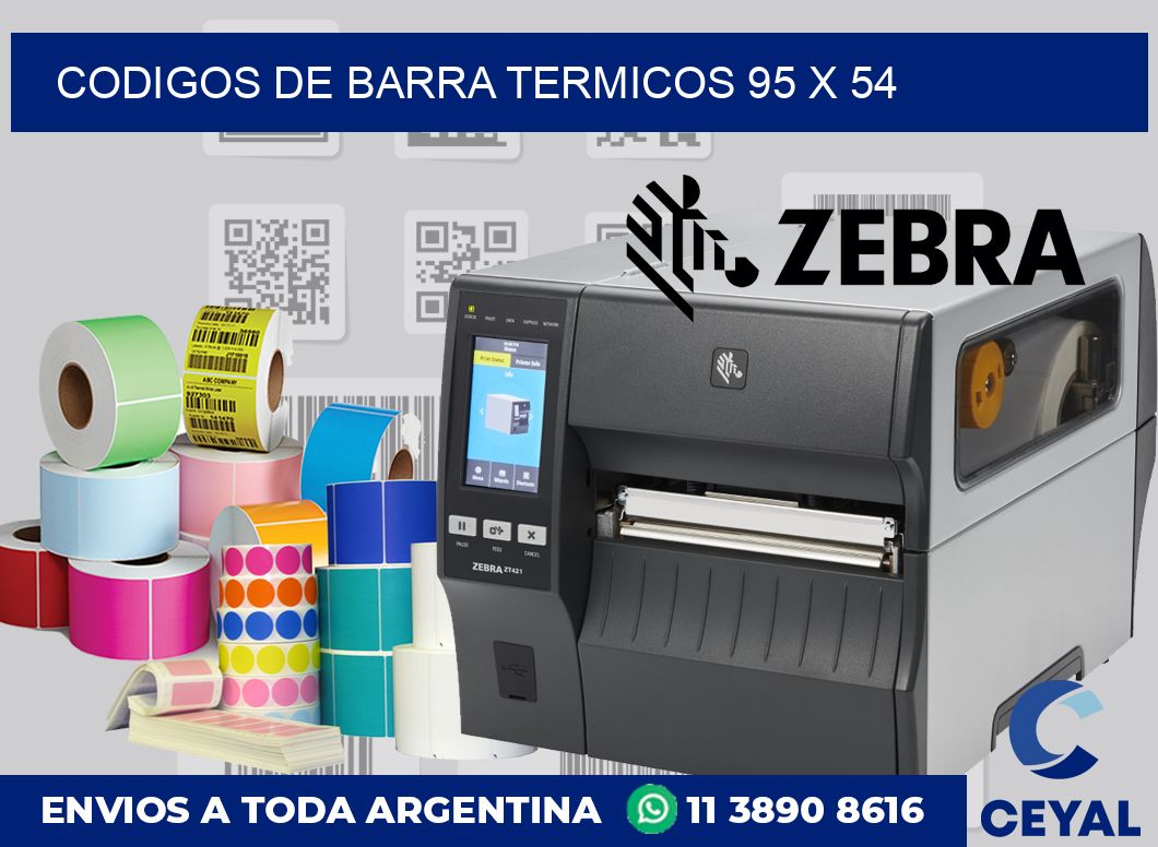 Codigos de barra termicos 95 x 54