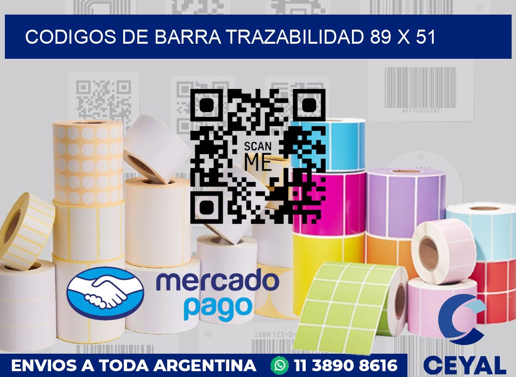 Codigos de barra trazabilidad 89 x 51