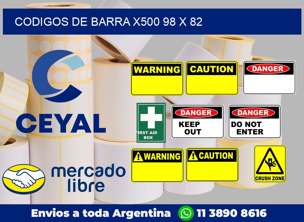 Codigos de barra x500 98 x 82