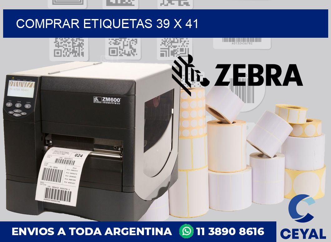 Comprar etiquetas 39 x 41