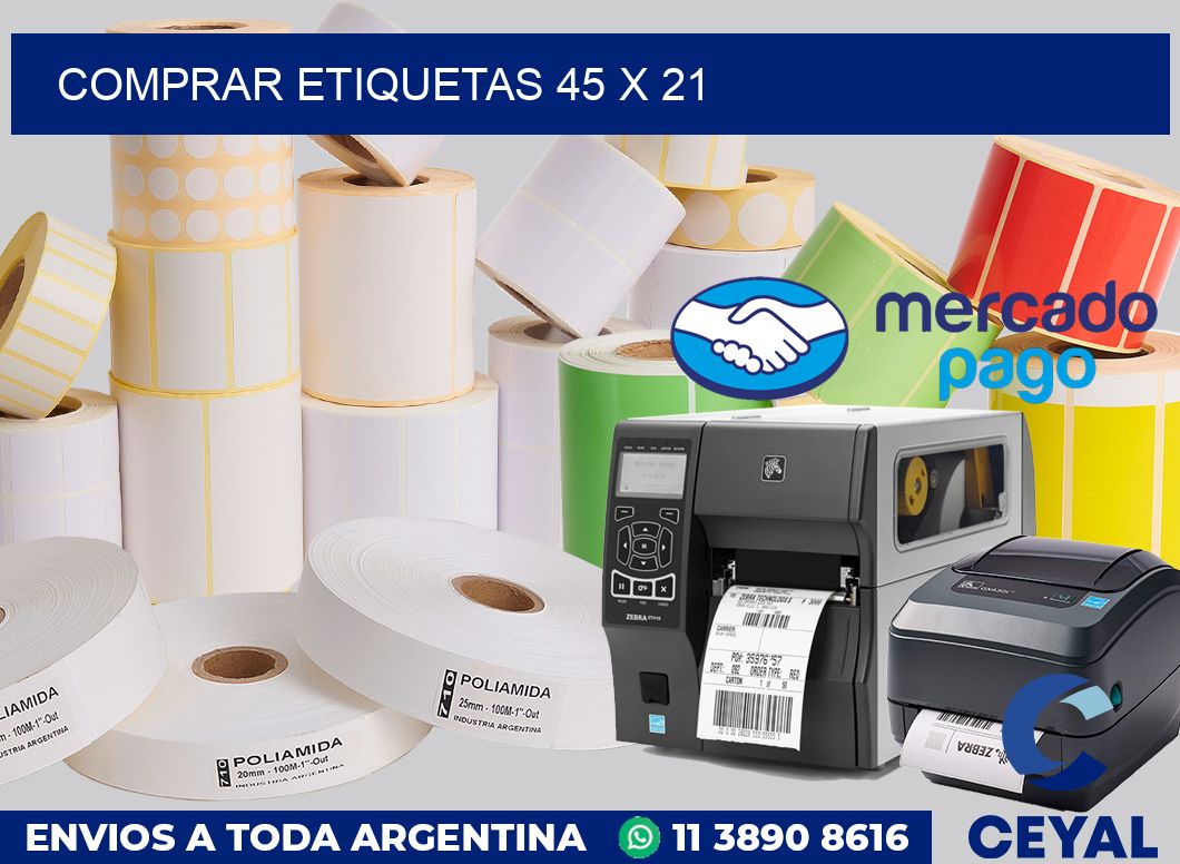 Comprar etiquetas 45 x 21