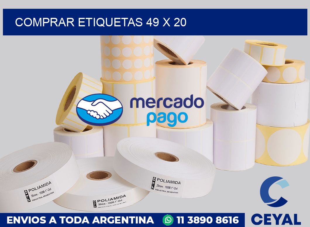 Comprar etiquetas 49 x 20