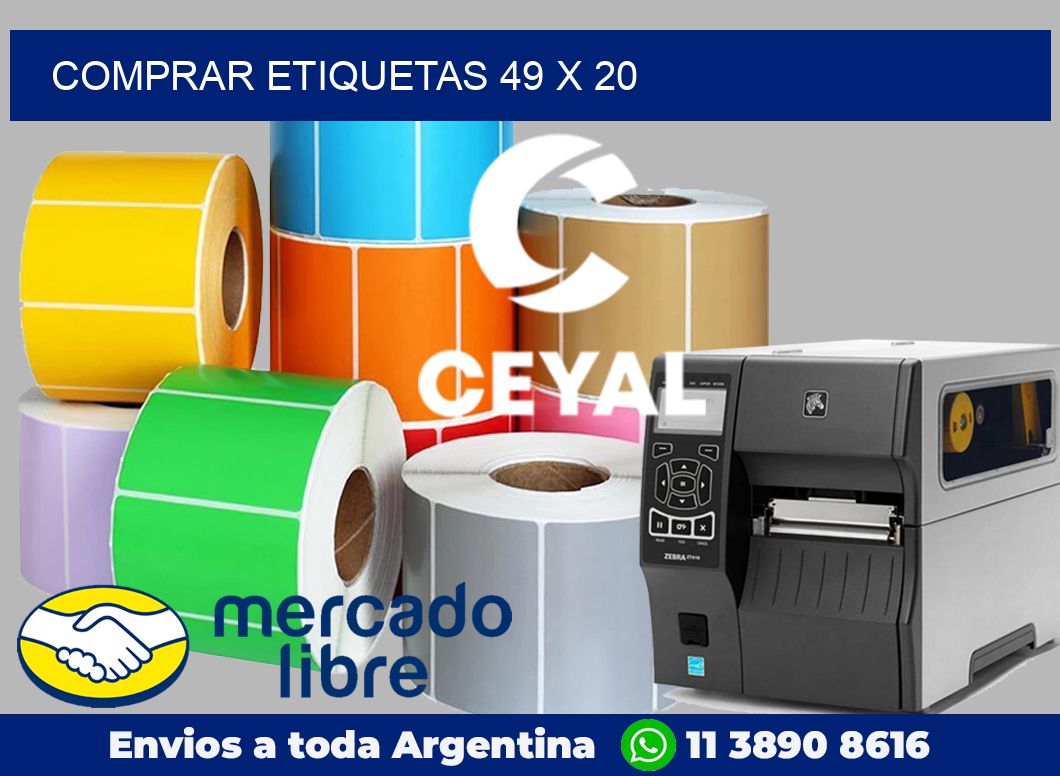 Comprar etiquetas 49 x 20