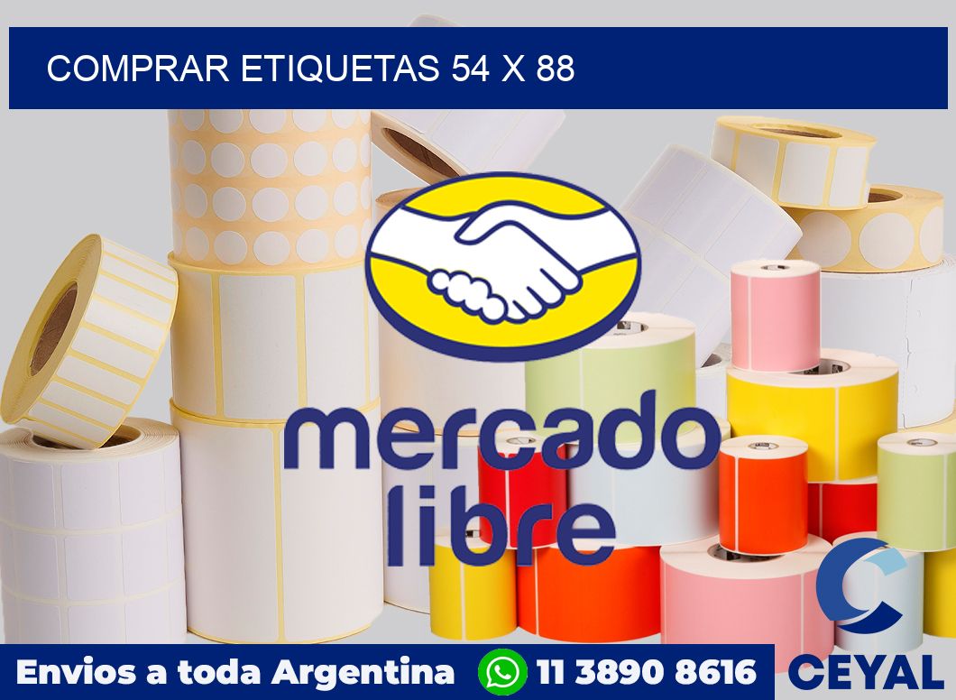 Comprar etiquetas 54 x 88