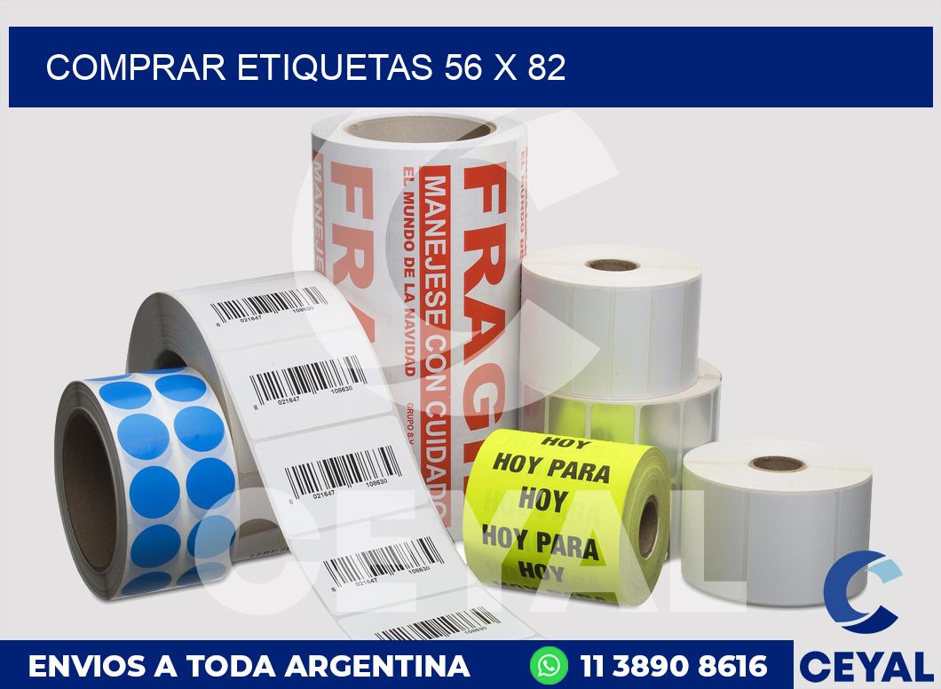 Comprar etiquetas 56 x 82