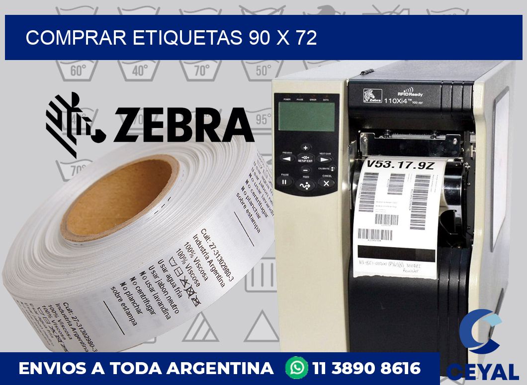 Comprar etiquetas 90 x 72