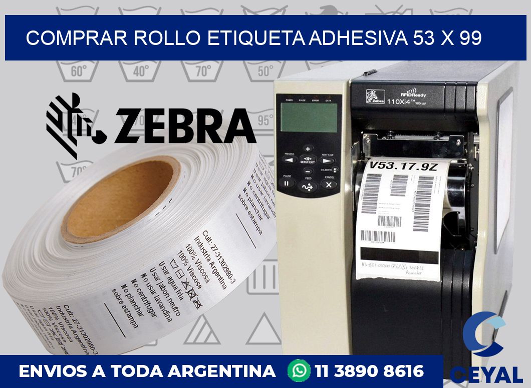 Comprar rollo etiqueta adhesiva 53 x 99