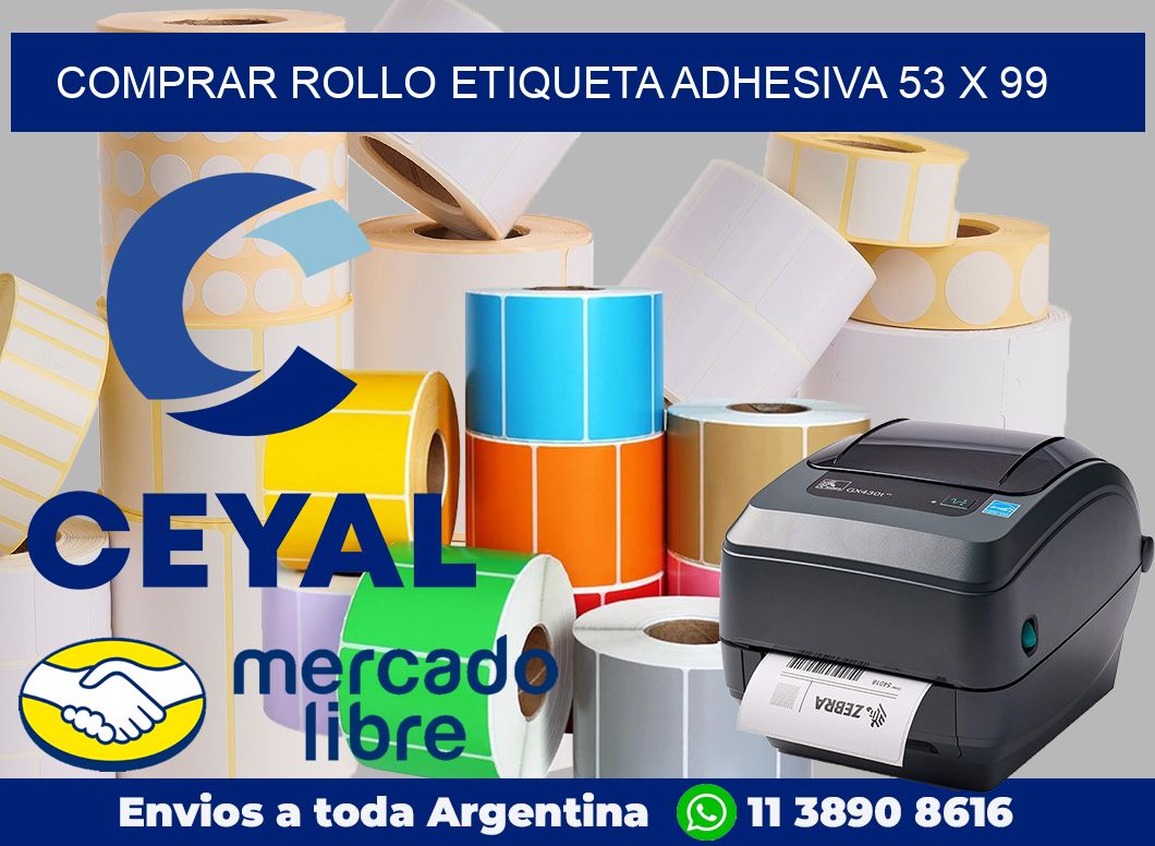 Comprar rollo etiqueta adhesiva 53 x 99