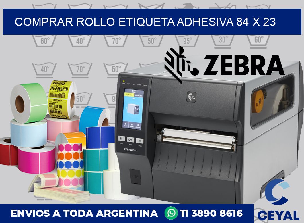 Comprar rollo etiqueta adhesiva 84 x 23