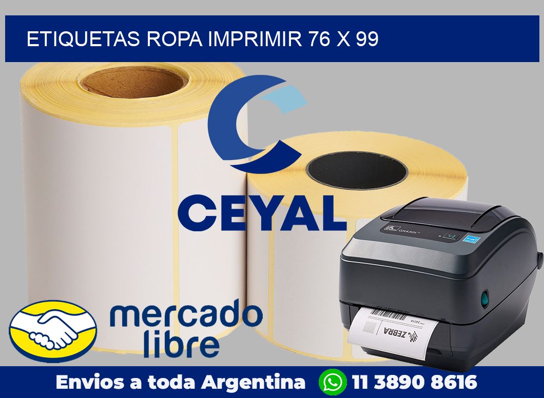 Etiquetas ropa imprimir 76 x 99