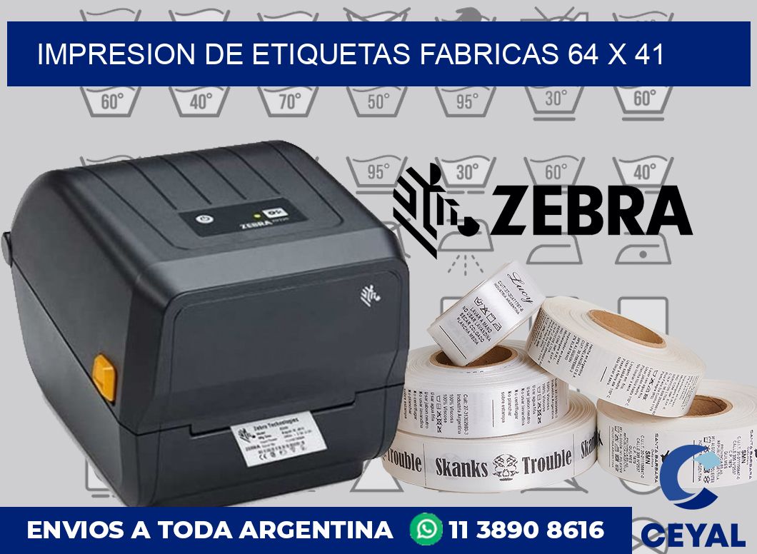 Impresion de etiquetas fabricas 64 x 41