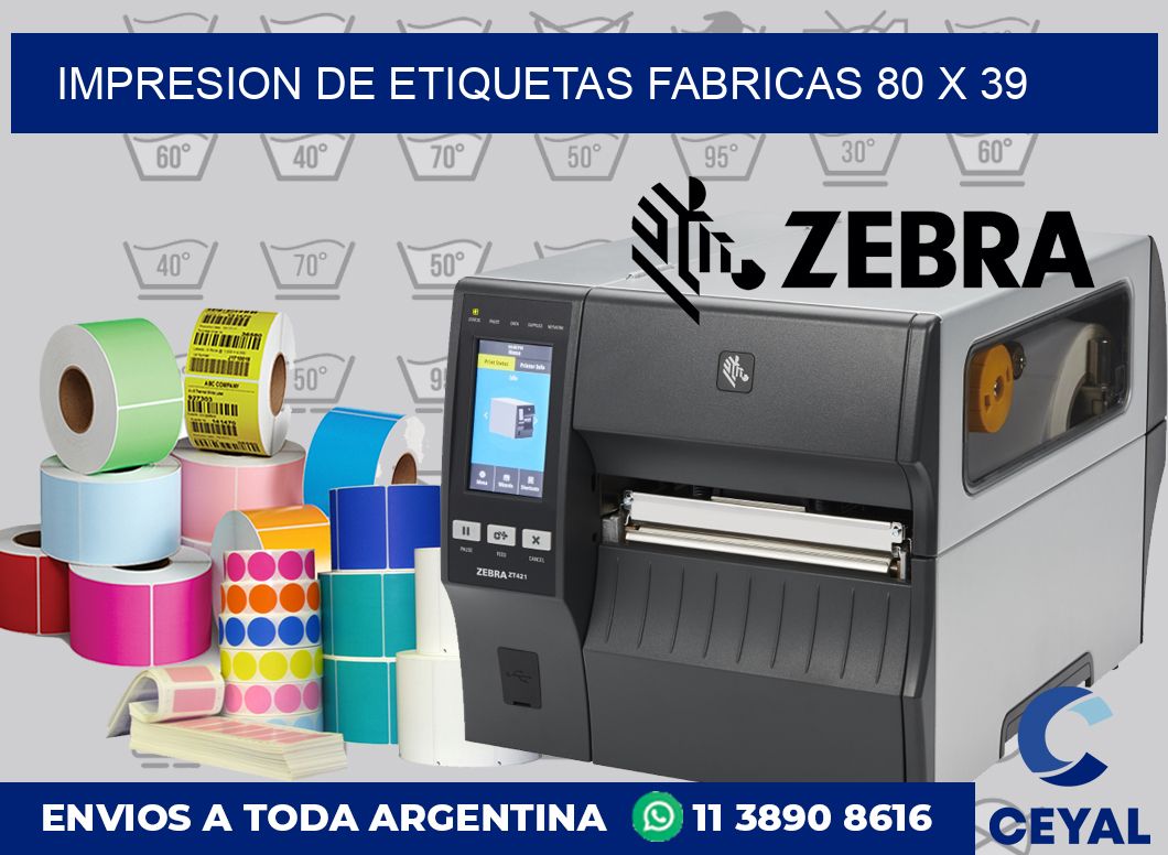 Impresion de etiquetas fabricas 80 x 39