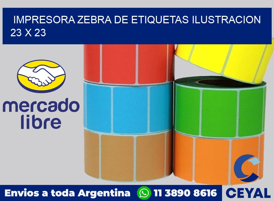 Impresora Zebra de etiquetas ilustracion 23 x 23