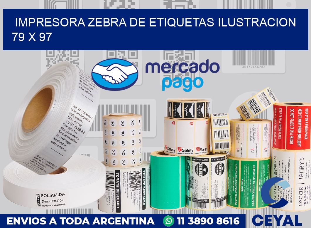 Impresora Zebra de etiquetas ilustracion 79 x 97