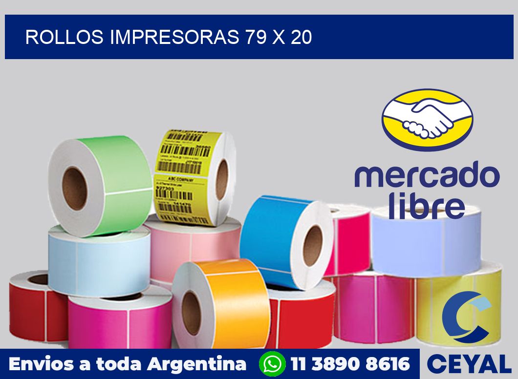 Rollos impresoras 79 x 20