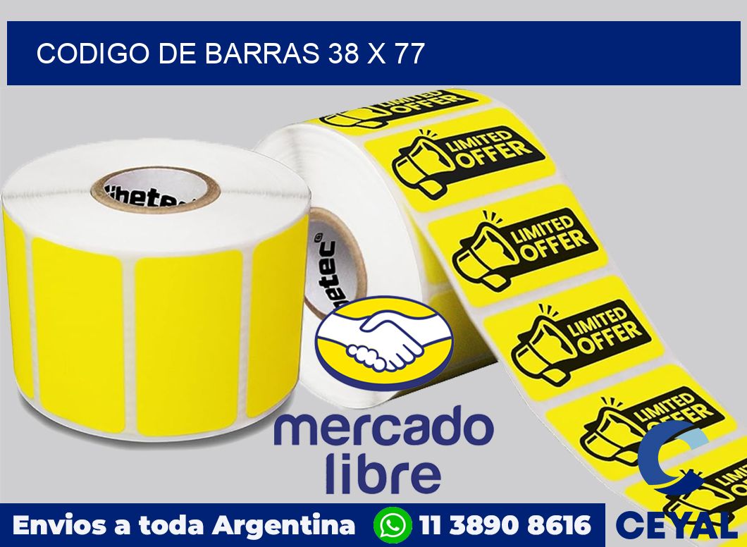 codigo de barras 38 x 77