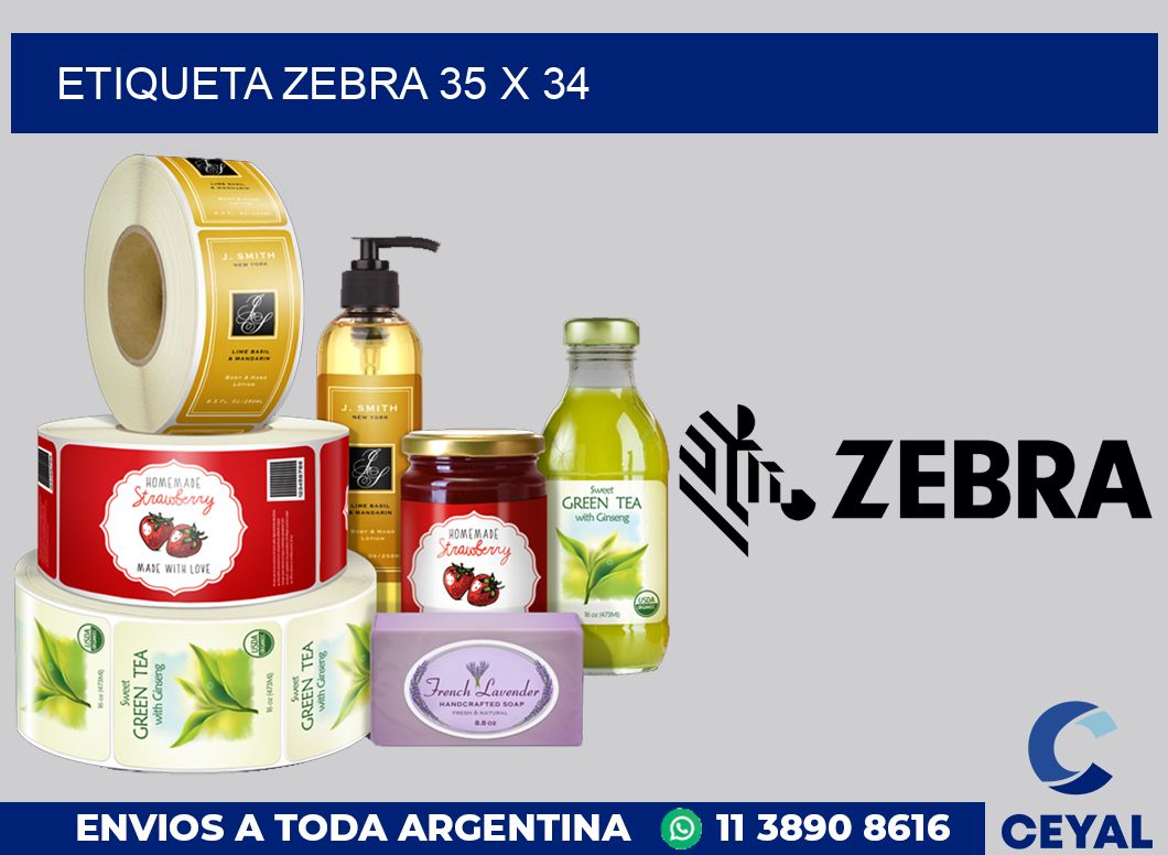 etiqueta zebra 35 x 34