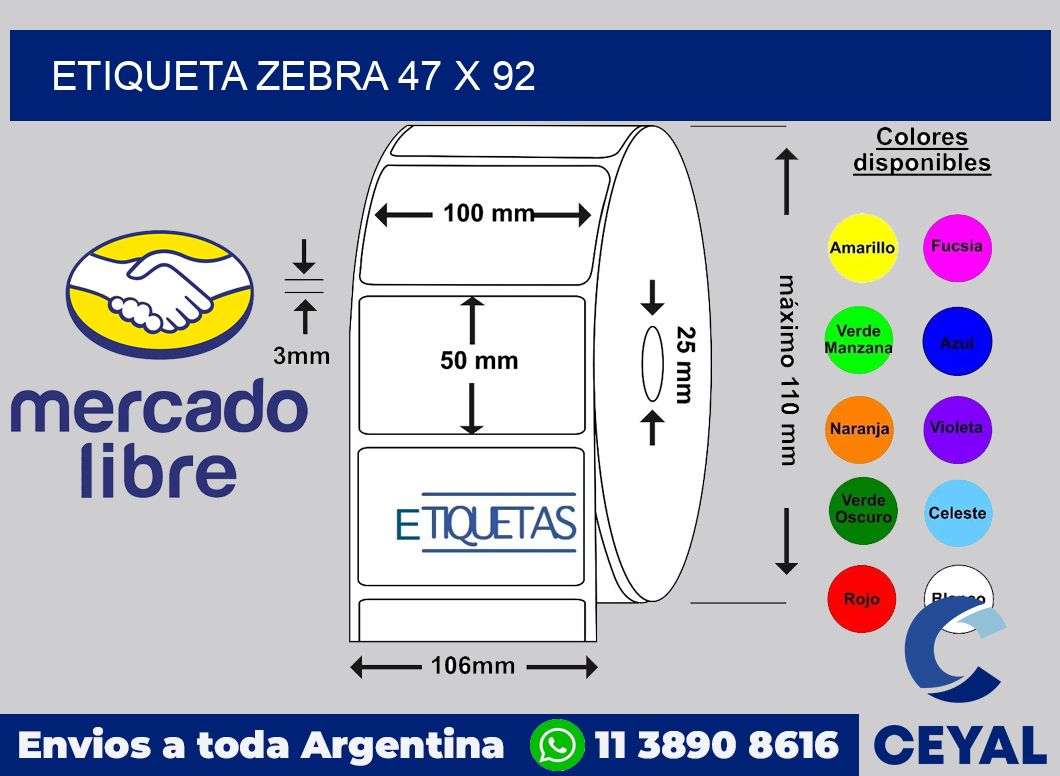 etiqueta zebra 47 x 92