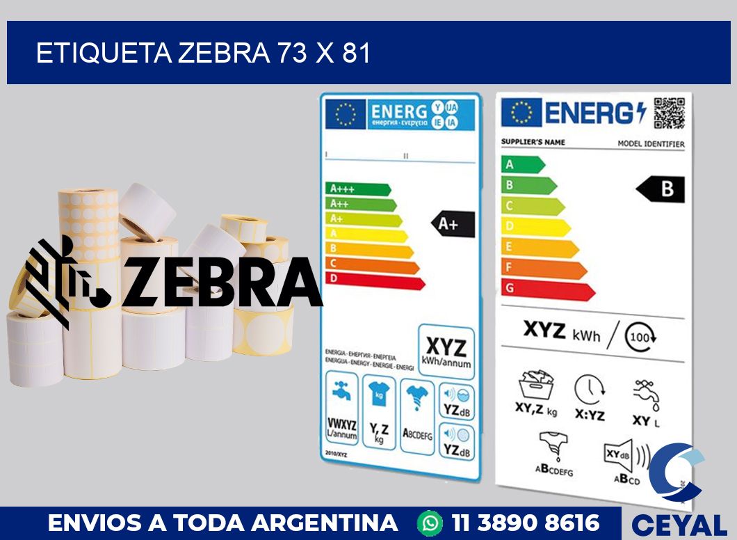 etiqueta zebra 73 x 81