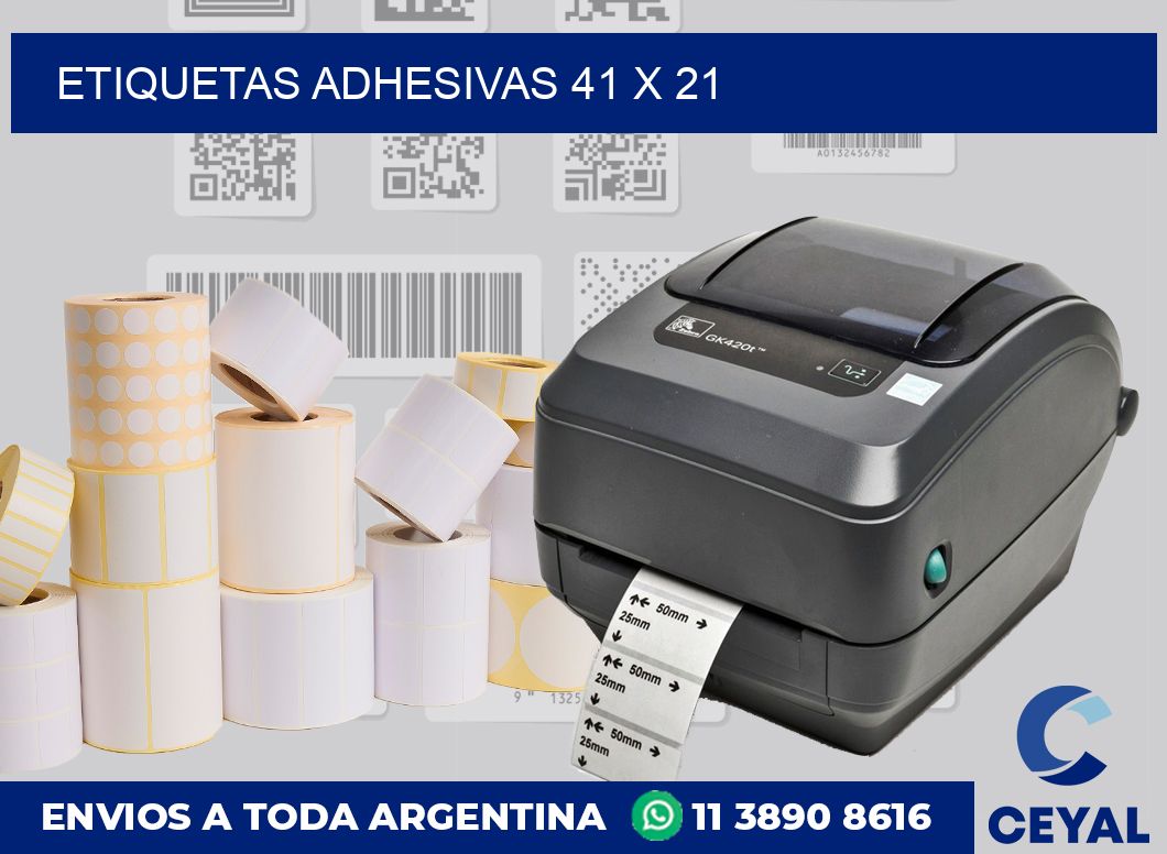 etiquetas adhesivas 41 x 21