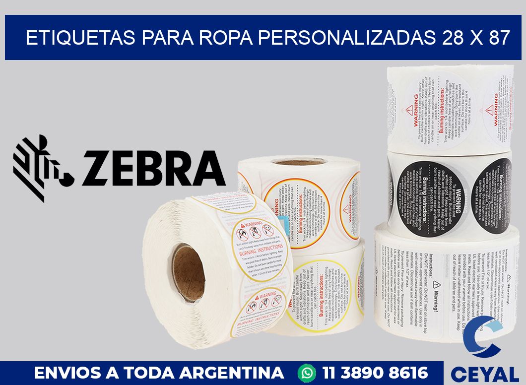 etiquetas para ropa personalizadas 28 x 87