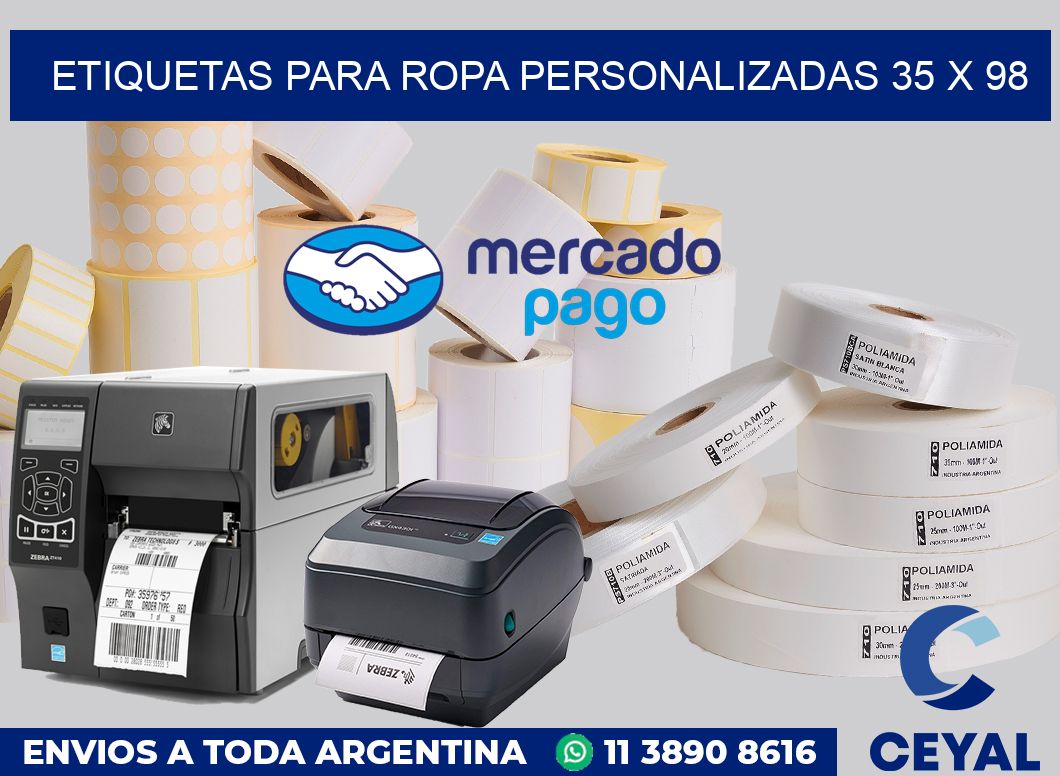 etiquetas para ropa personalizadas 35 x 98