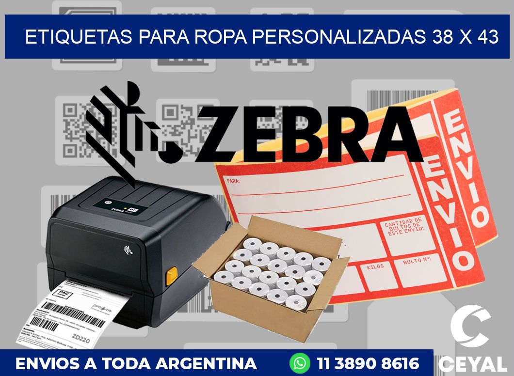 etiquetas para ropa personalizadas 38 x 43