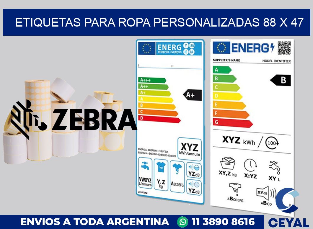 etiquetas para ropa personalizadas 88 x 47