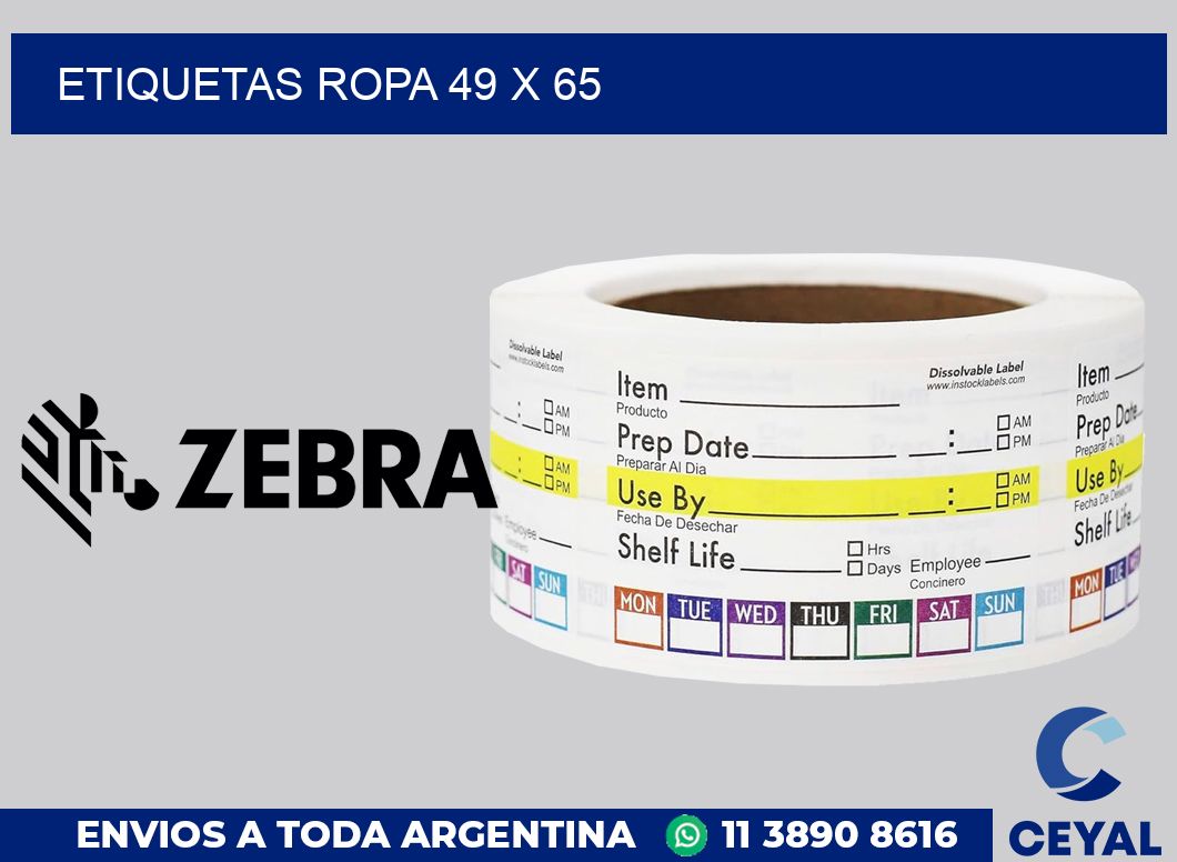etiquetas ropa 49 x 65