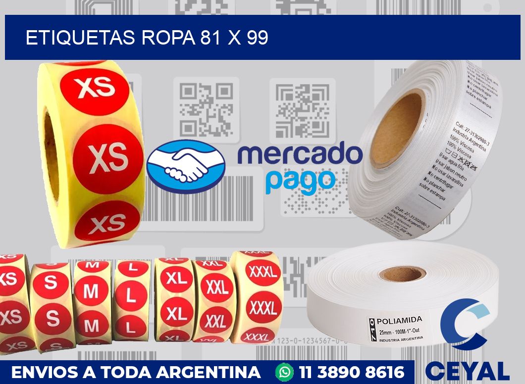 etiquetas ropa 81 x 99