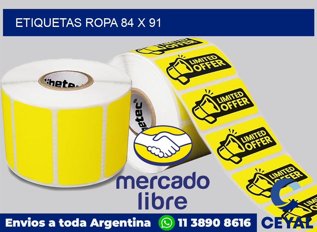 etiquetas ropa 84 x 91