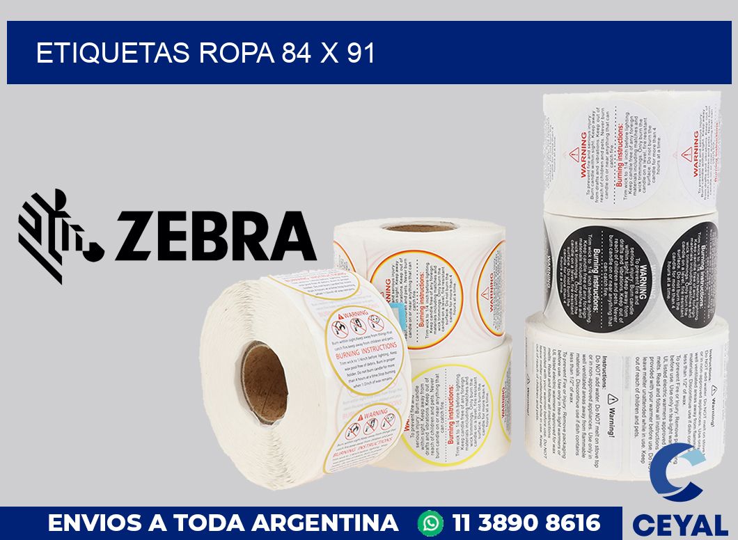 etiquetas ropa 84 x 91