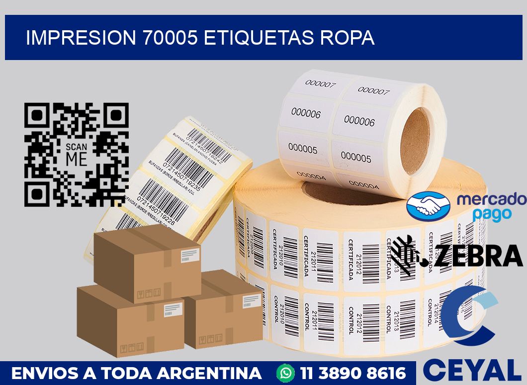 impresion 70005 etiquetas ropa