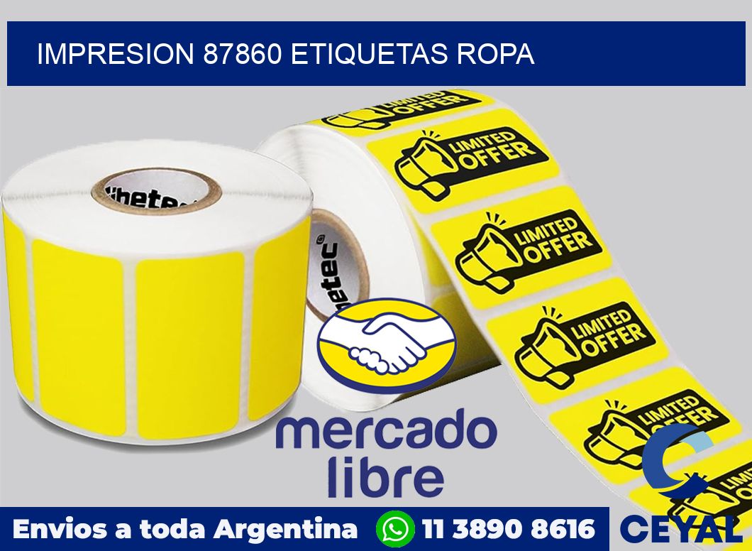 impresion 87860 etiquetas ropa