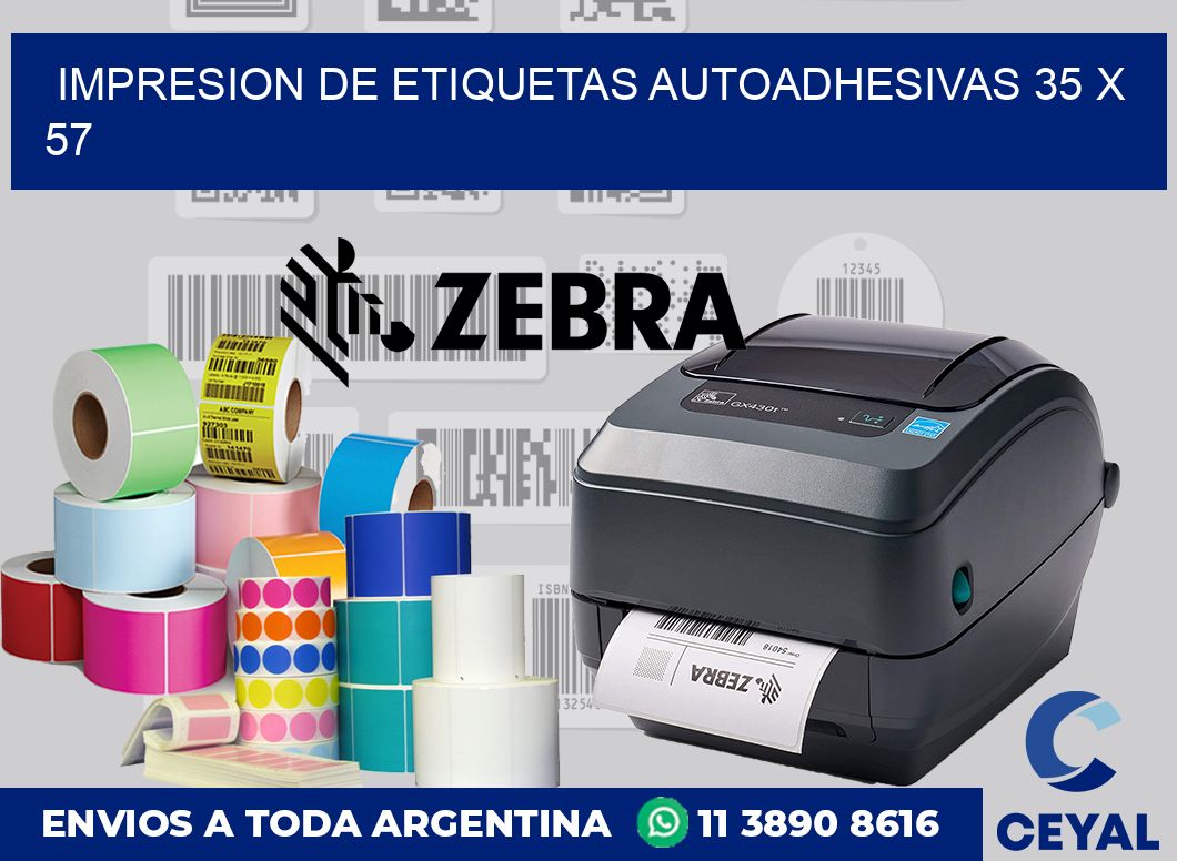 impresion de etiquetas autoadhesivas 35 x 57