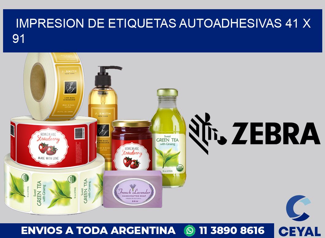 impresion de etiquetas autoadhesivas 41 x 91
