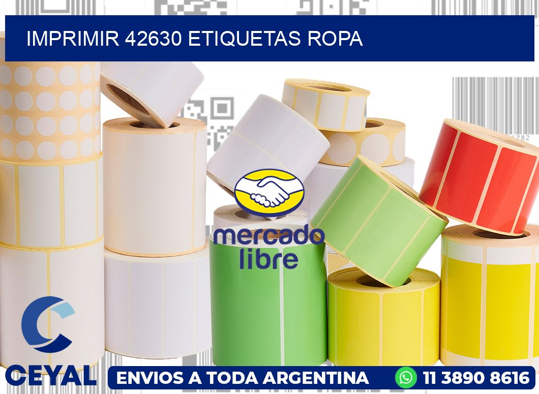imprimir 42630 etiquetas ropa