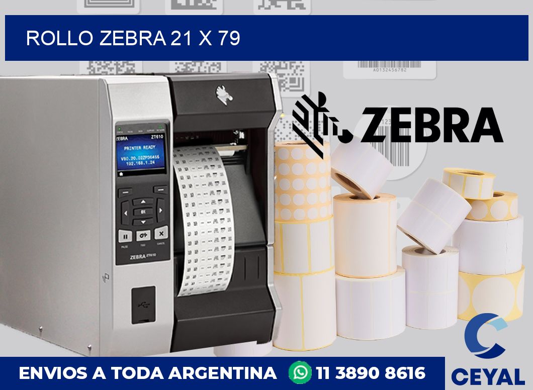 rollo zebra 21 x 79