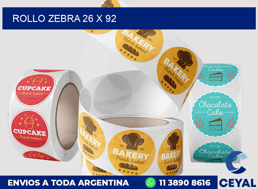 rollo zebra 26 x 92