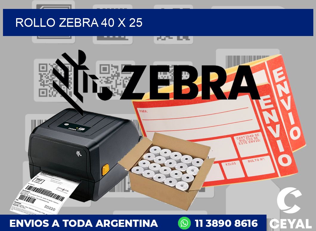 rollo zebra 40 x 25